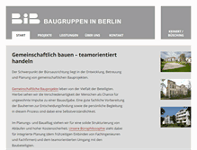 Tablet Screenshot of baugruppen-in-berlin.de